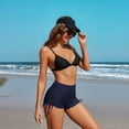 thumbnail image 3 of Attraco Women Swim Shorts High Waisted Swimsuit Shorts Swim Bottom Board Shorts, 3 of 8