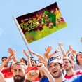 thumbnail image 4 of ¡Kite Man, Demonios Sí! Bandera impresa con temática, regalo perfecto para fanáticos, amigos y familiares, y adecuada para actividades al aire libre e interiores, decoraciones de fiesta. 120*180CM, 4 of 6