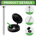 thumbnail image 3 of 36 Pcs 8 X 3 Inch Shutter Screws with Caps Fasteners for , Outside Shutters Exterior and Cap Black, 3 of 6