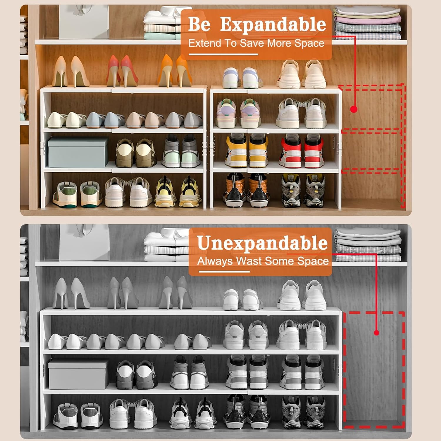 3-Tier Expandable Shoe Rack