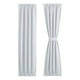 thumbnail image 1 of Cortinas para puerta francesa, con aislamiento térmico, con bolsillo para barra, opacas, para sala de estar, patio, puerta de vidrio, ventana, 1 panel, 25 x 40 pulgadas, color blanco, 1 of 8