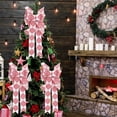 thumbnail image 1 of YAOMOBB Holiday Bows Flower Print Multi Layers Christmas Decor Clear Print DIY Christmas Tree Decor, 1 of 6