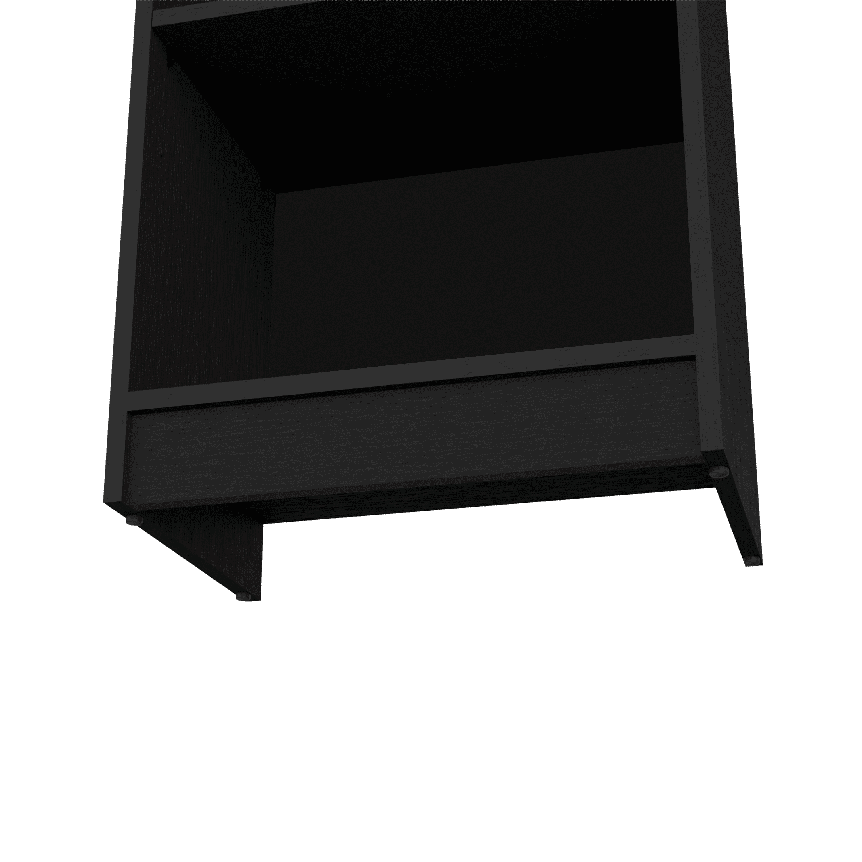 Bookcase Compact Bookshelf with Multiple Shelves, Black
