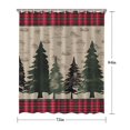 thumbnail image 5 of Red and Green Christmas Pattern Shower Curtain 72"x84" ,Bathroom Decorative Shower Curtains Set with 12 Hooks,Modern Waterproof Washable Shower Curtain, 5 of 6