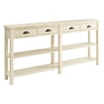 thumbnail image 2 of Linon Crackle Wood Console Table in Cream, 2 of 10