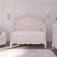 thumbnail image 3 of Evolur Aurora 5-In-1 Convertible Crib In Pink Pearl, Greenguard Gold Certified, Features 3 Mattress Height Settings, Sturdy And Spacious Baby Crib, Wooden Furniture, 3 of 12