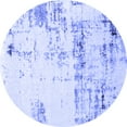 thumbnail image 1 of Ahgly Company Machine Washable Indoor Round Oriental Blue Industrial Area Rugs, 3' Round, 1 of 4