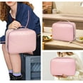 thumbnail image 2 of Mziart Insulated Lunch Bag for Women, Cute Bento Lunch Box Containers Reusable PU Leather Portable Lunch Tote Lunch Cooler for Work Picnic Travel (Pink), 2 of 9