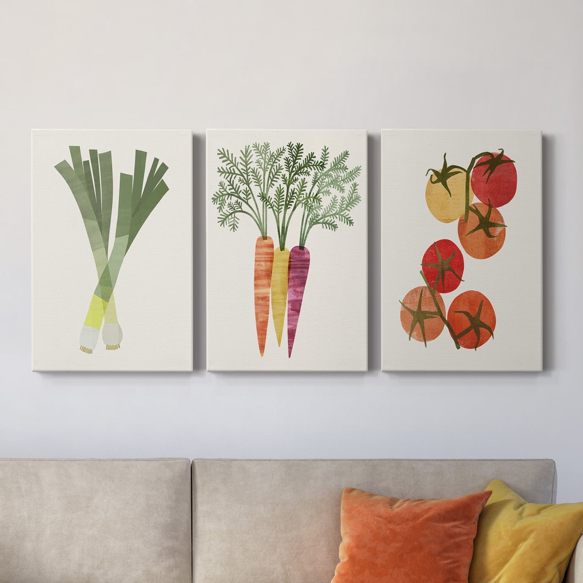 Organic Veg II Premium Gallery Wrapped Canvas - Ready to Hang - 24 x 36 Each