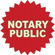 Notary Public 4"x4" Sticker Decal Vinyl Business Store Office