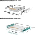 thumbnail image 2 of Expandable Pull Out Cabinet Organizer Slide Out Drawers for Kitchen Cabinets .~.&#W x .&#&#D Pull Out Drawers for Kitchen Cabinets, 2 of 9