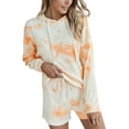 thumbnail image 2 of Doublju Women's Tie Dye Thermal Sleep and Lounge Set (2-Piece), 2 of 4