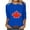 Blue, variant on WZXFASHION 2025 Womens Canada Day Shirts Canada Flag Graphic Tshirt Canadian Maple Short Sleeve Patriotic Tee Tops Summer Up To 50% Off Women's Long sleeve T-shirt