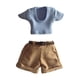 thumbnail image 1 of Figuras de acción a escala 1/12, ropa, camiseta, pantalones cortos, conjunto con cinturón, disfraz elegante estilo B, 1 of 9