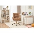 thumbnail image 2 of Luxurious Velvet Office Chair with Gold Metal Base, 360-Degree Swivel, Adjustable Height & Armrests – Modern Desk Chair for Home Office & Living Room Comfort, 2 of 7