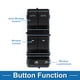 thumbnail image 3 of Interruptor de ventana eléctrica Unique Bargains para Ford F-150 2011-2014 Interruptor de control de ventana ABS negro lado del conductor delantero, 3 of 7