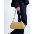 thumbnail image 2 of Scoop Women's Faux Suede Chain Shoulder Bag, Dusty Camel, 2 of 6