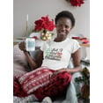 thumbnail image 2 of A Girl Who Loves Christmas T-Shirt Women -Smartprints Designs, Female 5X-Large, 2 of 4