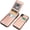 Rose Gold, variant on REQO iPhone X iPhone Xs Case Wallet with Credit Card Holder, Premium Leather Magnetic Clasp Kickstand Heavy Duty Protective Cover for iPhone Xs/X 5.8 Inch(Red)