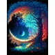 thumbnail image 1 of New 5D DIY Diamond Painting Moon House Tree Flower Fantasy Landscape Mosaic Diamond Embroidery Cross Stitch Full H73round 40x50cm Gao Jinjia LED, 1 of 2