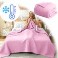 thumbnail image 2 of Cotton Blanket for Bed - Cooling Breathable and Lightweight, Soft Cozy Textured Herringbone Woven Summer Blanket for Home Decor, 2 of 5