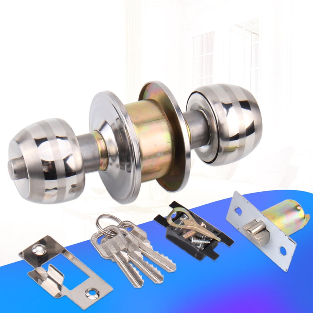 Geemin Zinc Alloy Round Door Knobs Knobset for Hallway, Closet Easy to Install