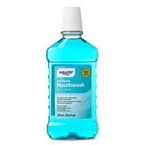 Equate Blue Mint Antiseptic Mouthwash for Bad Breath & Plaque Oral Care, 500 mL, Compare to Listerine® Cool Mint® Active Ingredients