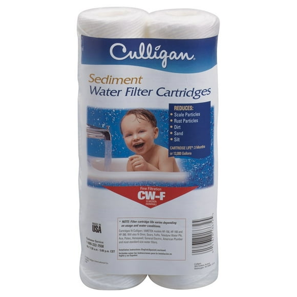 Culligan Filtre Water à Sédiments Fins CW-F, 2-1/4 in Dia x 10 in L, 10 u