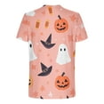 thumbnail image 5 of JXMVOJ Men's Halloween Printed Round Neck Short Sleeved Blouses/T-shirt Fashion Casual, Good Materials Stylish Attractive Handsome, Matches Jeans, Summer, Outdoor Casual Daily Wear, 5 of 5