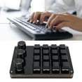 thumbnail image 3 of Programmable Keyboard, Blue Switch USB Connection 16 Key 3 Knob Custom Macro Keypad  for Video Editing Modeling, 3 of 7