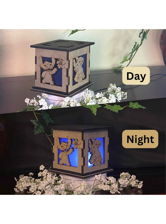 Lilo & Stitch Light Box | 5 inch Decorative Gift Box | Bedside Lamp
