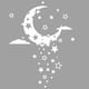 thumbnail image 3 of Pegatinas de pared de estrellas, lunas y nubes, vinilos de estrellas y luna para sala de estar, decoración de pared con cielo estrellado, impresión para dormitorio, puerta, dormitorio, regalo, 3 of 7