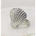 thumbnail image 4 of Fennco Styles Nautical Seashell Metal Napkin Rings, Set of 4, 4 of 7