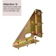 thumbnail image 4 of 2Pack Angle Corner Brackets 86mm x 86mm, Cold Rolled Steel Braces Joining Support with Screws (Colorful), 4 of 6