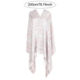 thumbnail image 5 of NUZYZ Women Shawl Plant Flower Jacquard Print Shawl Scarf with Tassel Decoration Spring Autumn Versatile Wrap,White, 5 of 7