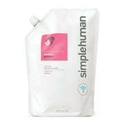 simplehuman 34 fl. oz. refill pouch, geranium moisturizing liquid hand soap