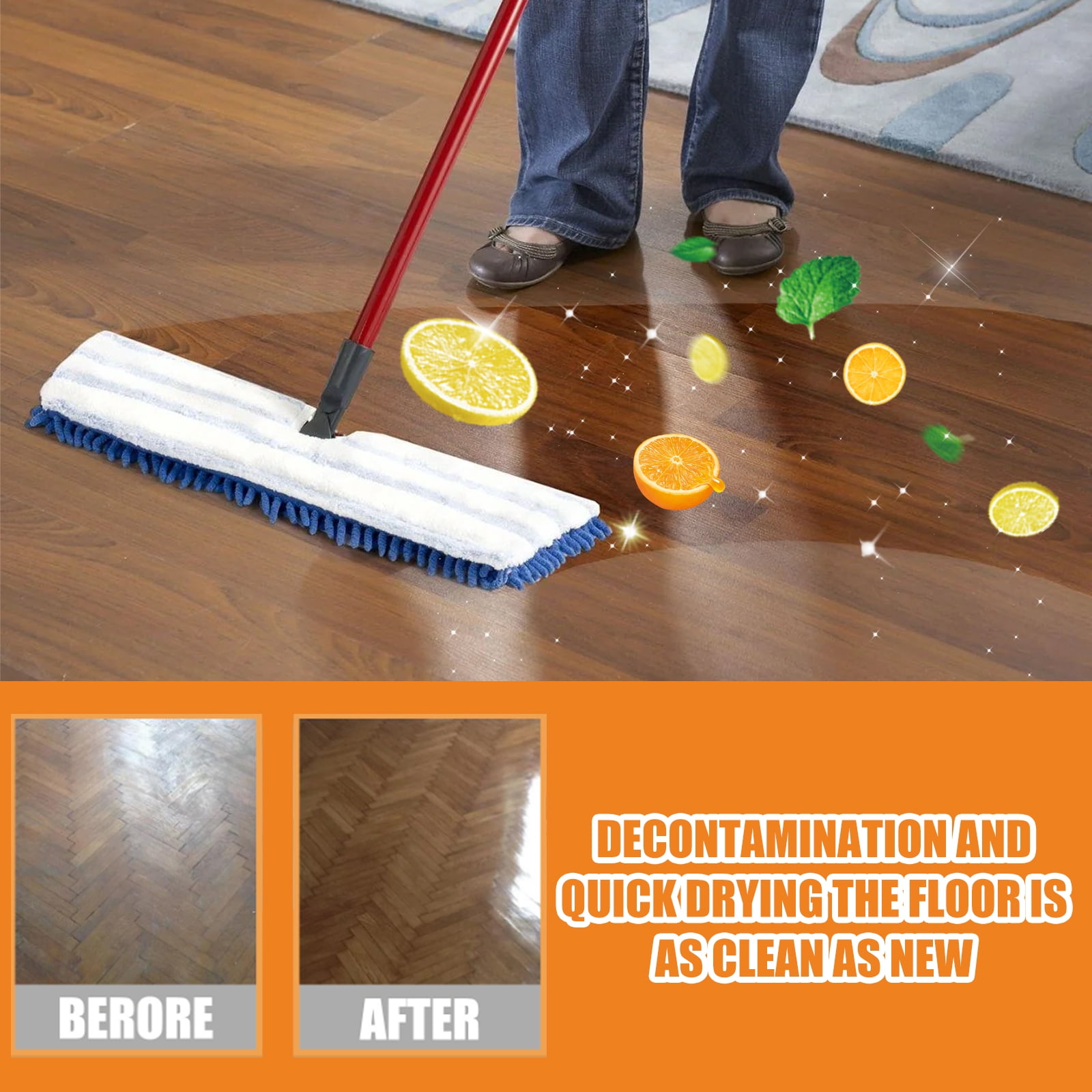 Alvantor Floor Cleaner for Mopping, Multi Surface Cleaner with Unstopables Fresh Scent, 3.38fl.oz