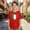 Red, variant on Girls Shirts Size 2-3Y Kids Cultural Print Short Sleeve Round Neck Top Heritage Theme Toddler Girl Clothes