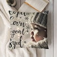 thumbnail image 3 of YINGXI Throw Pillow Covers Quotes and Christmas Snowflake Throw Pillow Case Cushion Cover Home Sofa Bed Couch Decorative 24x24in, 3 of 5