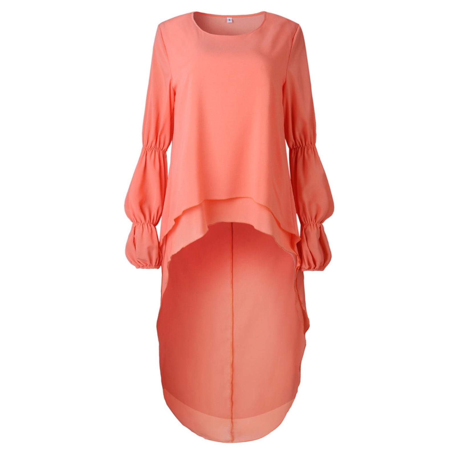 ZPYESWOW Tuxedo Tops for Women Dress High Low Irregular