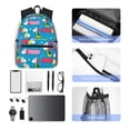 thumbnail image 6 of Gukieu Color Dachshund Dog Print Backpack, Waterproof Backpack with Adjustable Shoulder Straps, Suitable for Campus, Business, Travel, Unisex, 6 of 6