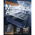 thumbnail image 3 of Funda para iPhone 17 Pro Max Azul, Compatible con MagSafe, Protección contra Caídas, Carcasa Magnética Translúcida Mate con Protección de Cámara 6.9", 3 of 6