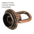 thumbnail image 4 of Unique Bargains 25kg Max Load 30x44mm M10 Thread Ring Shape Female Loop Eye Nut Red Bronze 2 Pack, 4 of 5