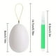 thumbnail image 3 of Fiudx Kit de Huevos de Pascua Diy, 6 Huevos de Grafiti Blancos, Colgantes de Plástico Sin Terminar, Superficie Pintable, 4 Pinceles de Acuarela, Decoración Primaveral, Manualidad Divertida para El Ho, 3 of 6