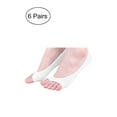 thumbnail image 3 of INSPIRE CHIC Women's Low Cut No Show Heel Grip Toeless Boat Socks White Women Shoe 4-8, 3 of 6