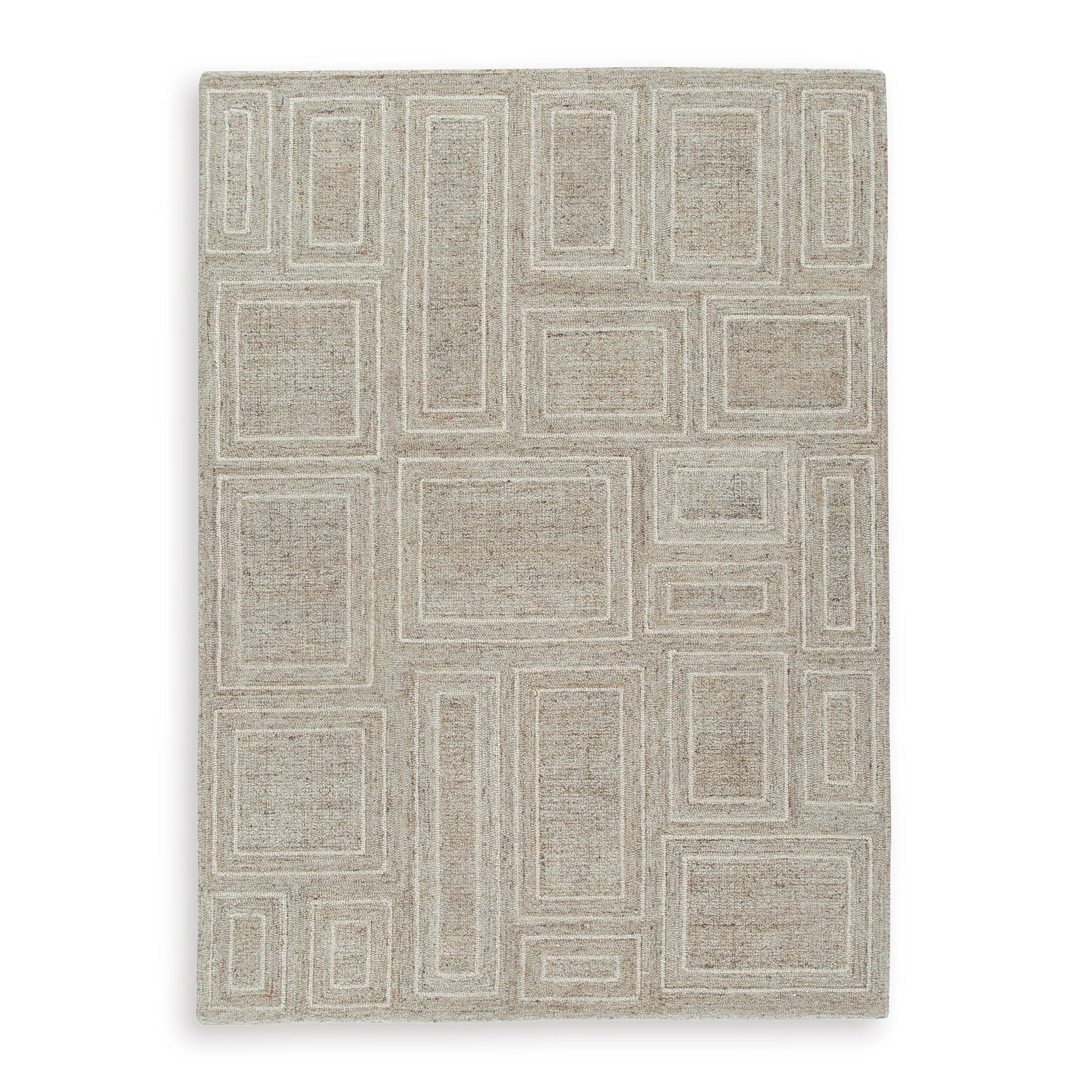 Signature Design by Ashley Brickburgh 5' x 7' Area Rug, Neutral Geometric