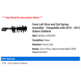 thumbnail image 2 of Front Left Strut and Coil Spring Assembly - Compatible with 2010 - 2012 Subaru Outback 2011, 2 of 2