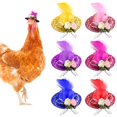 thumbnail image 2 of Funny Chicken Accessories,6Pcs Chicken Hats for Tiny Pets Hats Chicken Hatsfor Hen Class Leading Features, 2 of 8