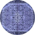 thumbnail image 1 of Ahgly Company Indoor Round Persian Blue Traditional Area Rugs, 3' Round, 1 of 4
