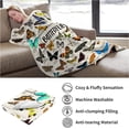 thumbnail image 5 of Butterfly Blanket for Mens Womens, Ultra Soft Butterfly Throw Blanket for Butterfly Lovers, Lightweight Cozy Adults Butterfly Gifts Blanket for Christmas Bed Couch Sofa 60x80in, 5 of 6